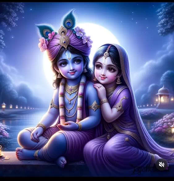 Radha Krishna Couple DP Image