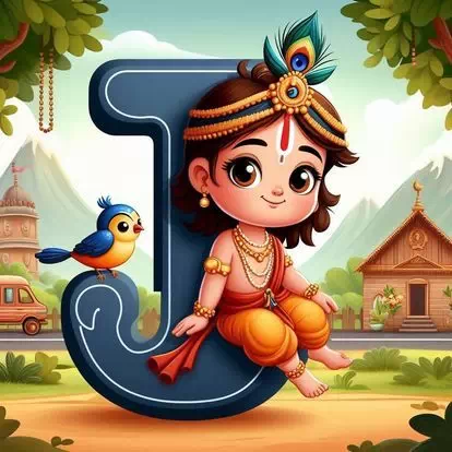 Cute Lord krishna Whatsapp Profiles