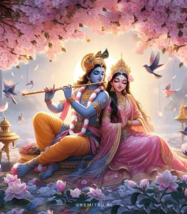 Radha Krishna Spiritual DP Image