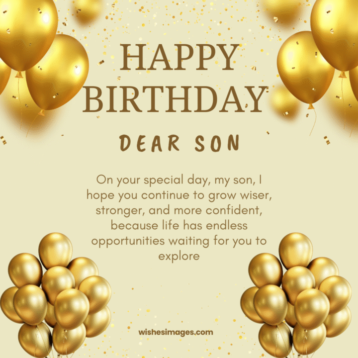 Inspirational Birthday Wishes for Son
