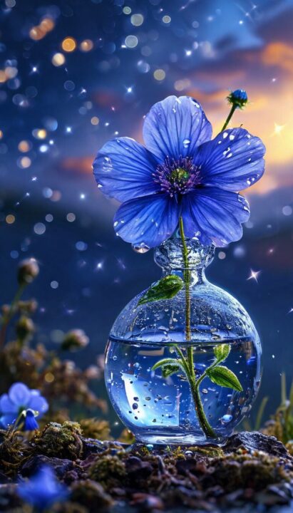 Blue DP images for WhatsApp