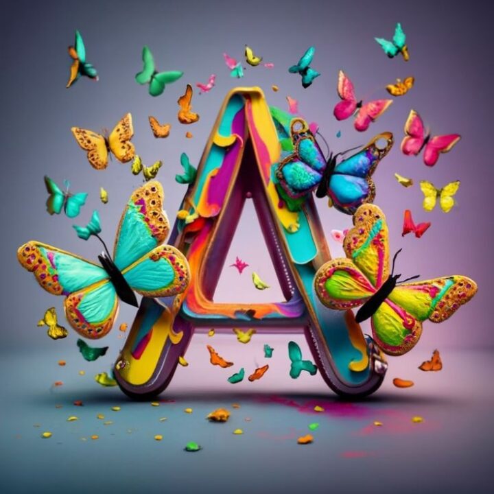 Cute A Alphabet DP for Girls