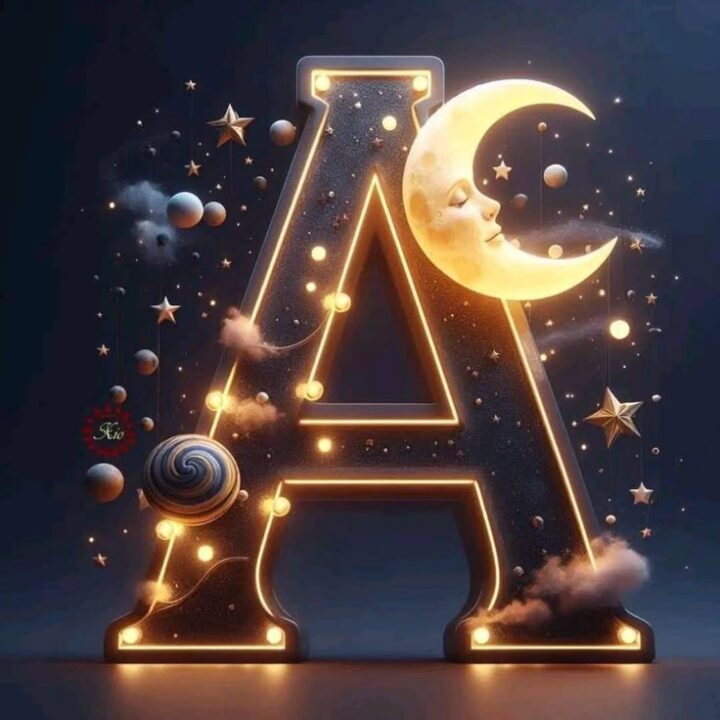 Cute A Alphabet DP for Girls
