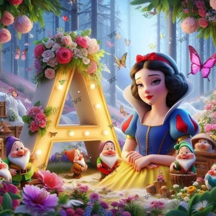 Cute A Alphabet DP for Girls