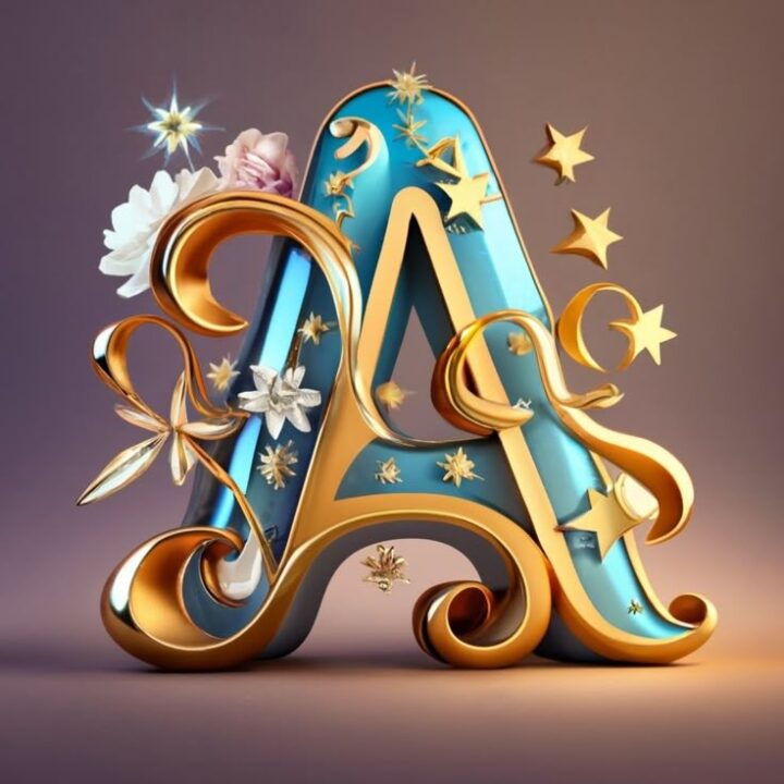 Cute A Alphabet DP for Girls