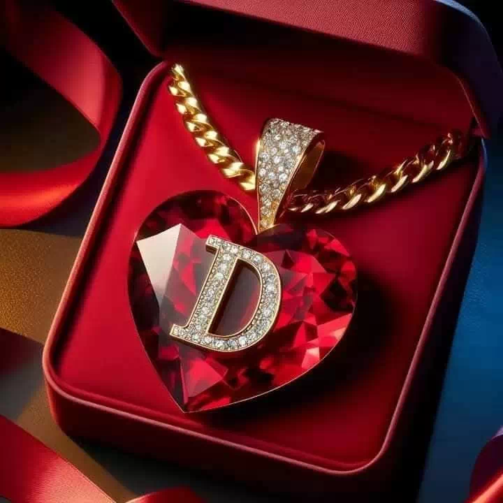 Stylish D letter profile picture for girls