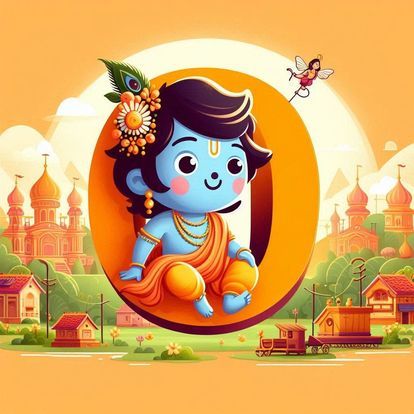 Cute God krishna Letter Dp