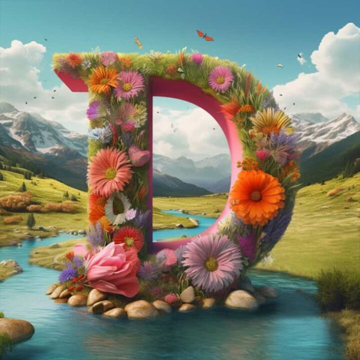 D Alphabet Profile Pictures