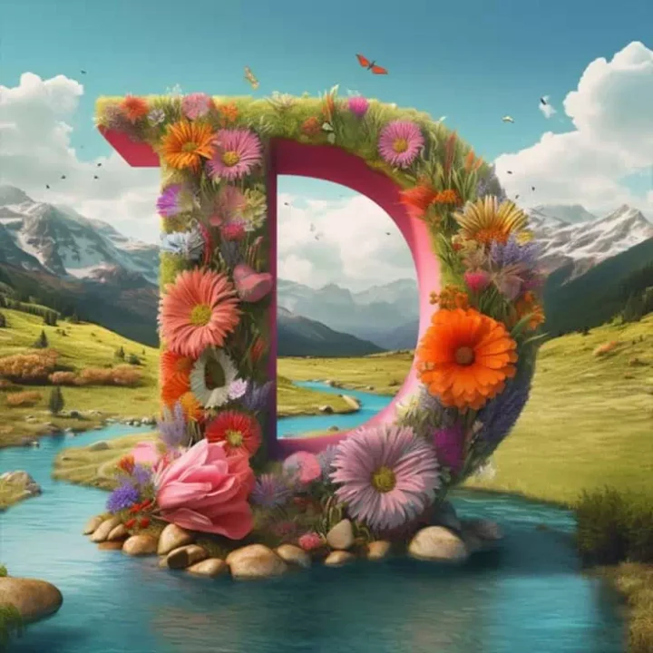 Facebook Alphabet D Letter DP Images