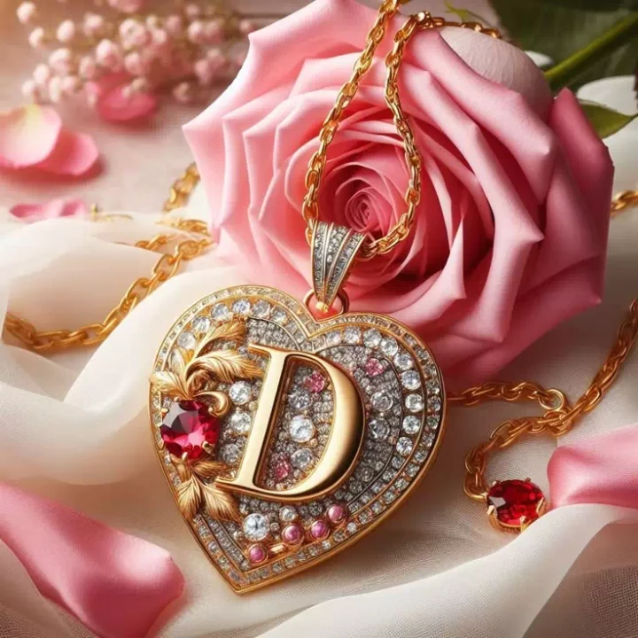 Stylish D letter profile picture for girls
