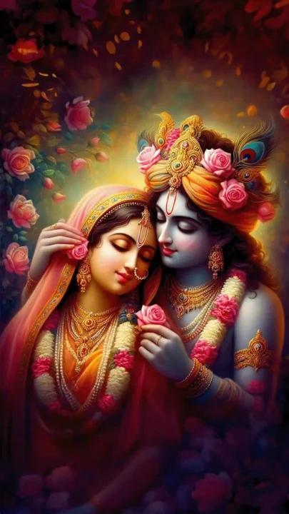 Radha Krishna Spiritual DP Image