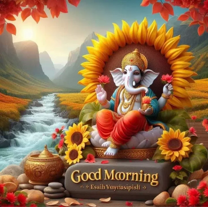 god ganesh good morning dp for whatsapp
