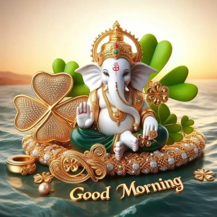 ganpati bappa good morning dp images