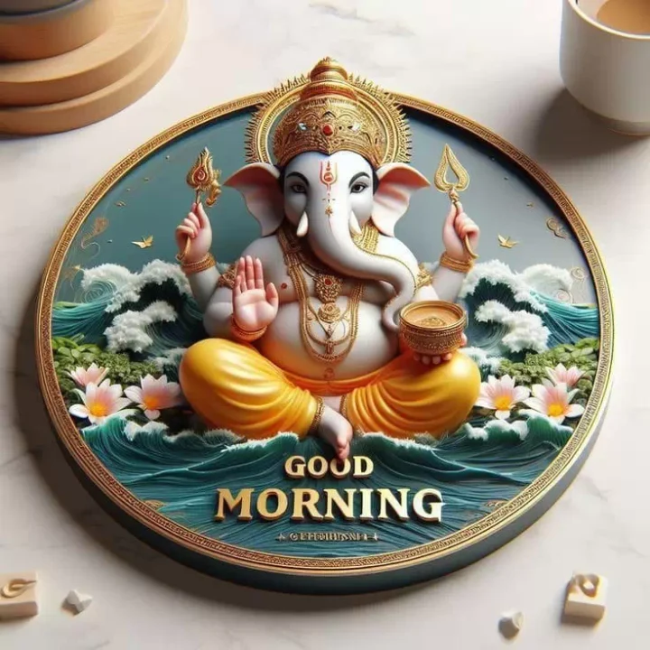 ganpati bappa good morning dp images