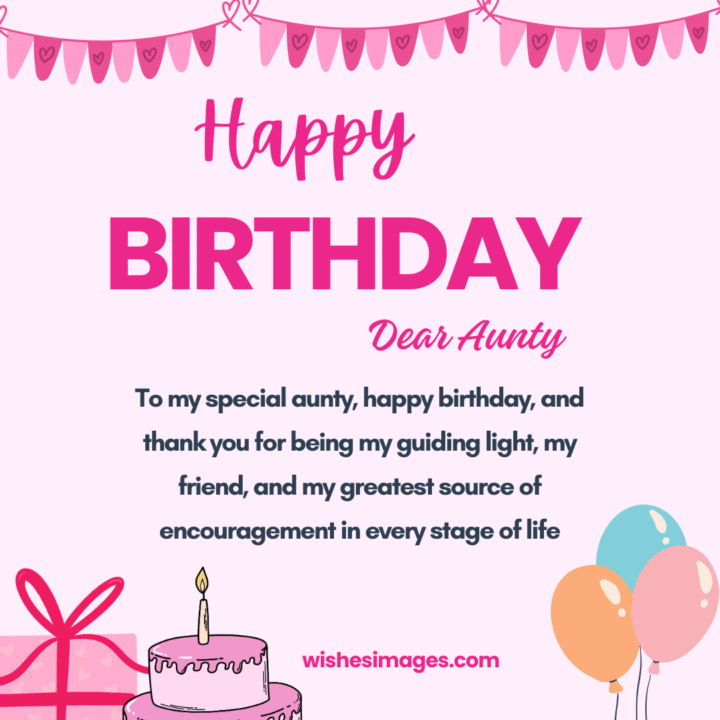 Happy Birthday messages for Aunty 