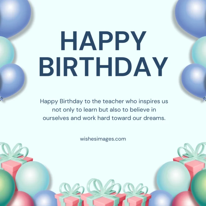 Happy Birthday Messages for Teacher