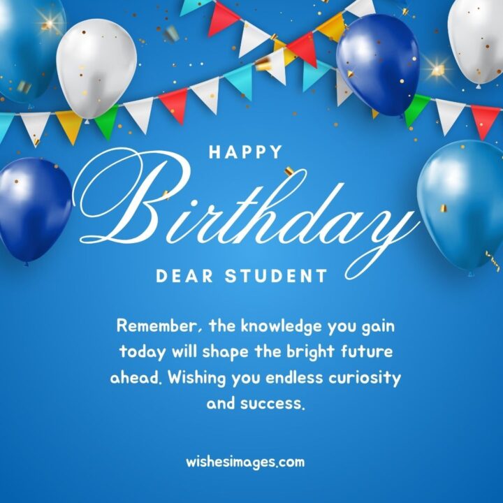 birthday greetings for students from teachers