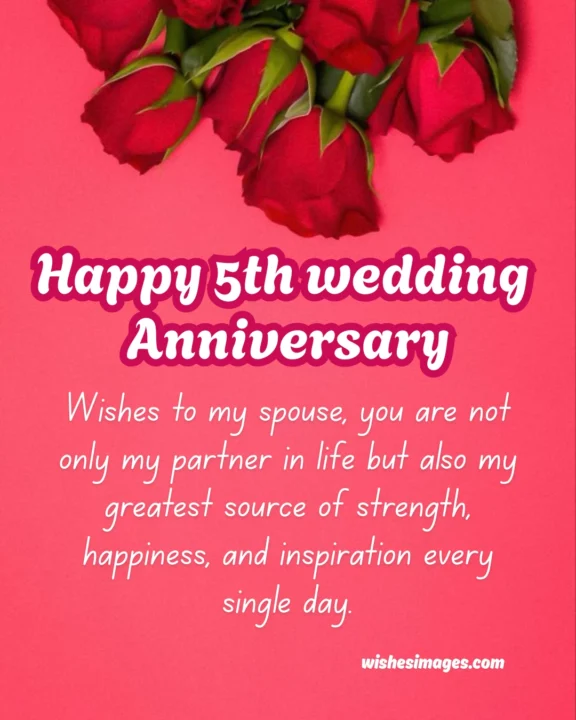 5th wedding anniversary wishes