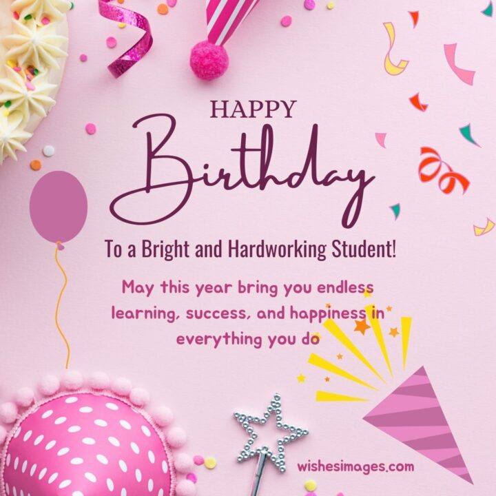 birthday greetings for students from teachers