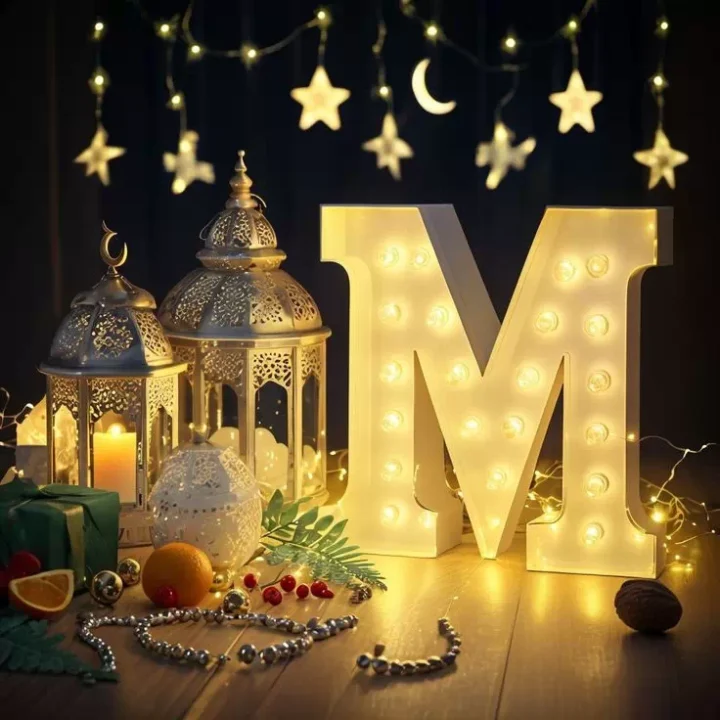 Beautiful Islamic alphabet letter DP for WhatsApp