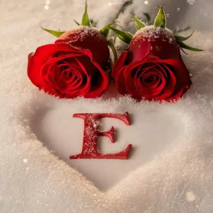 Stylish E letter DP image for WhatsApp
