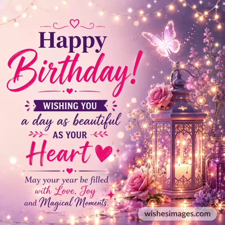 Happy Birthday Wishes Image with Beautiful Quote