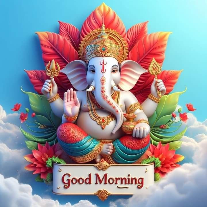 God Ganesh Good Morning DP for WhatsApp