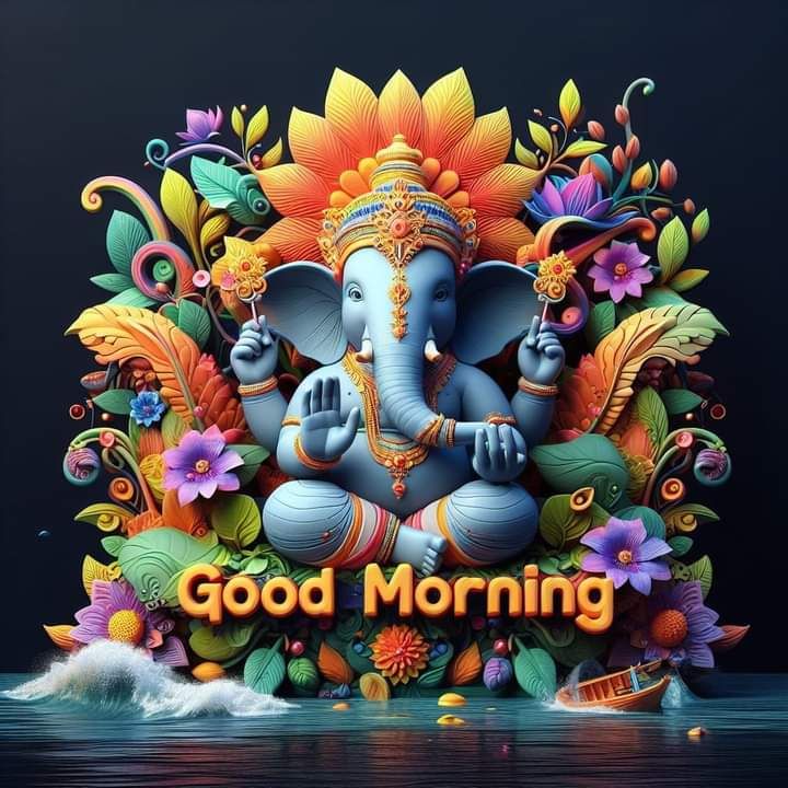 God Ganesh Good Morning DP for WhatsApp