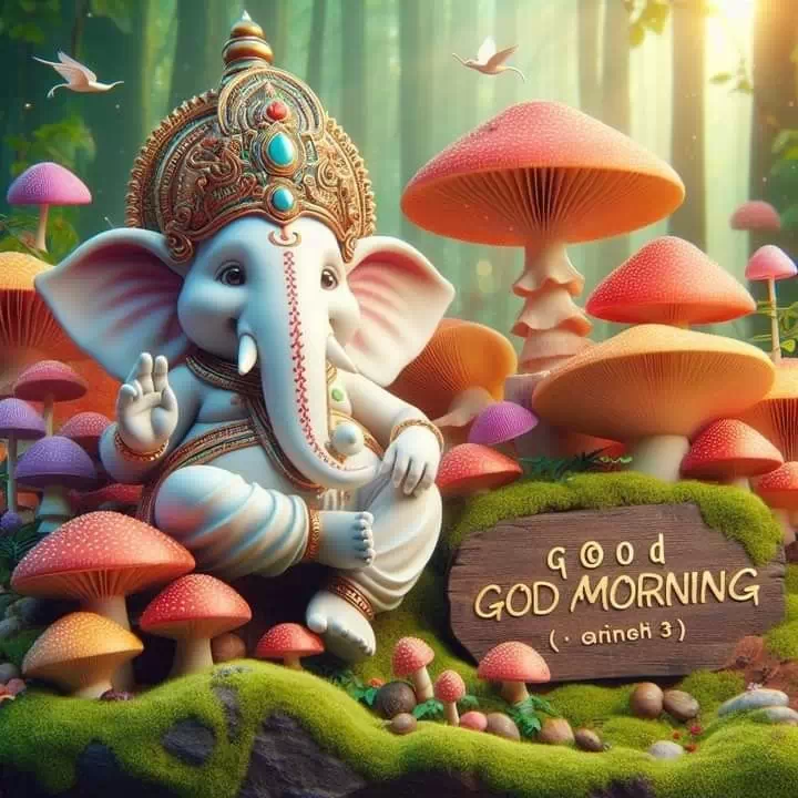 lord ganesh good morning dp for facebook profile
