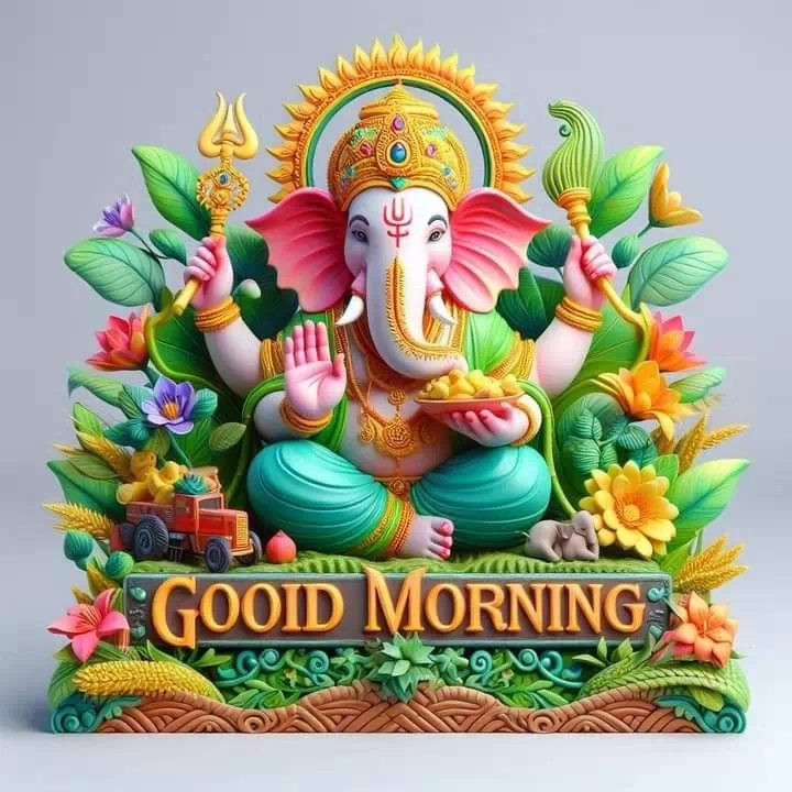 lord ganesh good morning dp for facebook profile
