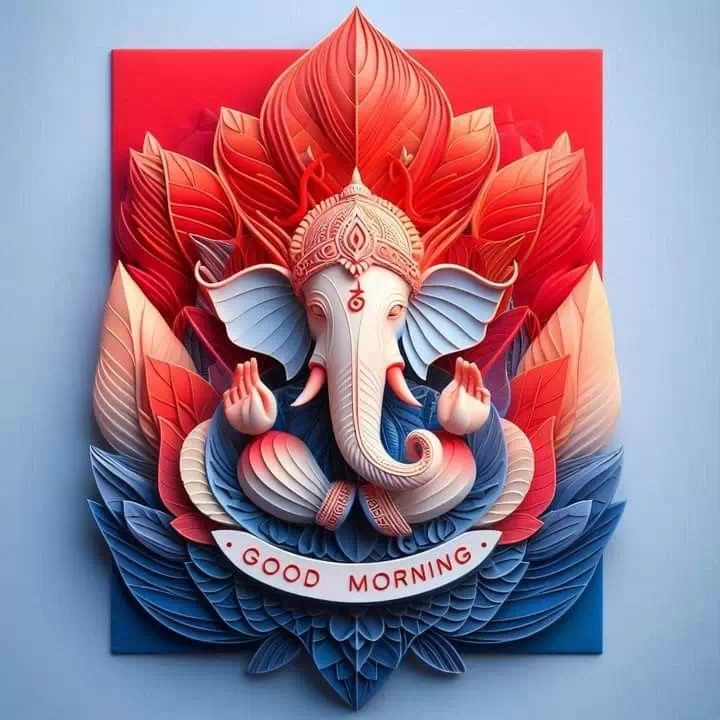 lord ganesh good morning dp for facebook profile
