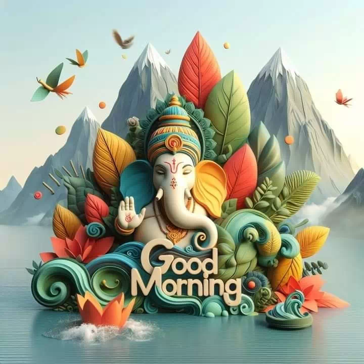 lord ganesh good morning dp for facebook profile
