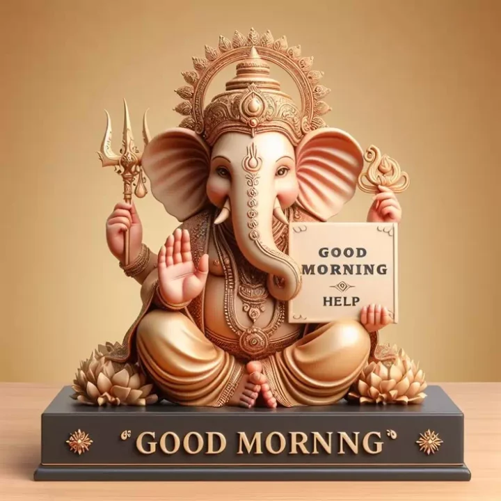 ganpati bappa good morning dp images