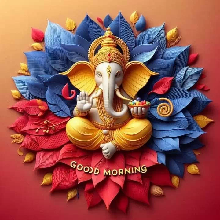ganpati bappa good morning dp images