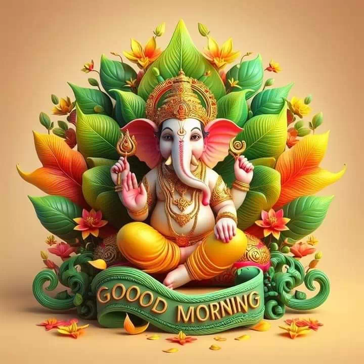 ganpati bappa good morning dp images
