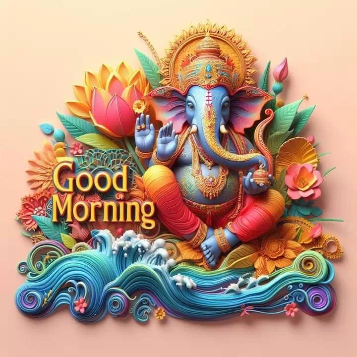 ganpati bappa good morning dp images