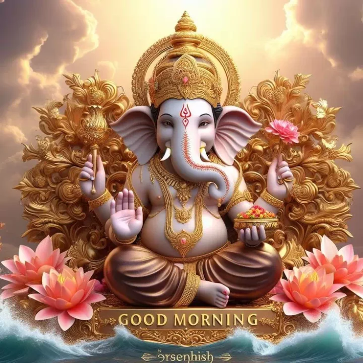 ganpati bappa good morning dp images
