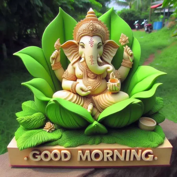 Lord Ganesh Good Morning Whatsapp Dp images