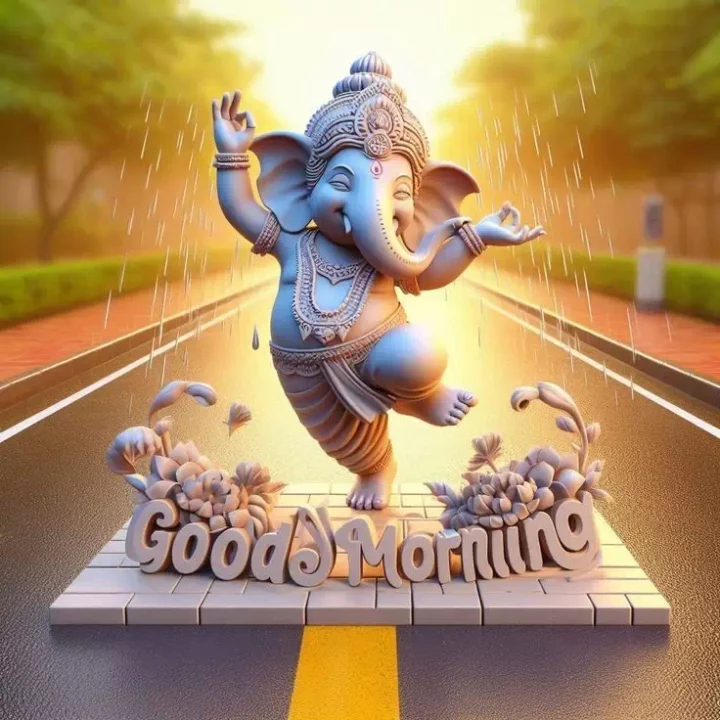 Lord Ganesh Good Morning Whatsapp Dp images