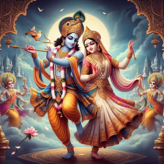 Lord Krishna and Radha HD DP