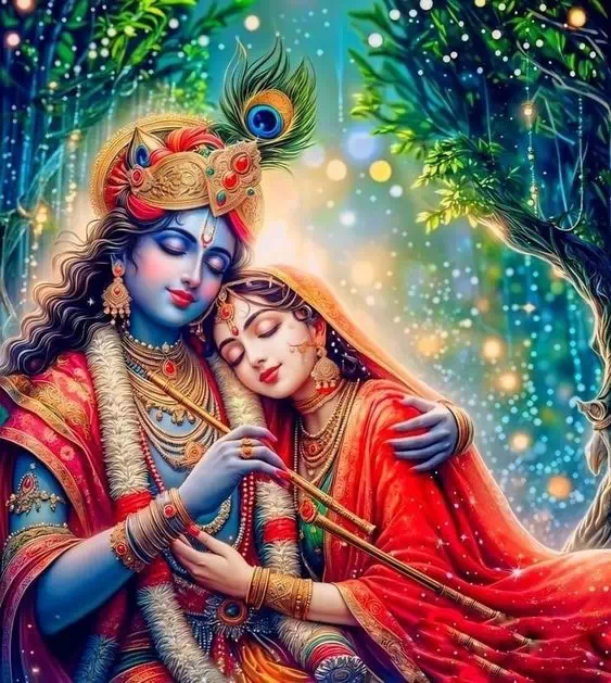 Lord Krishna and Radha HD DP