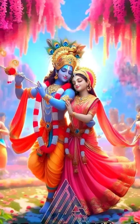Lord Krishna and Radha HD DP