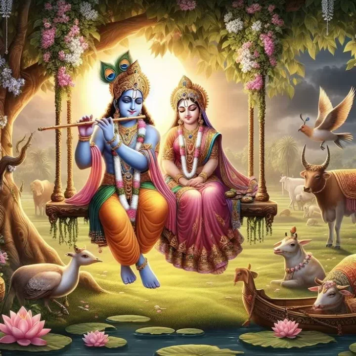 Aesthetic Radha Krishna Profile Photo