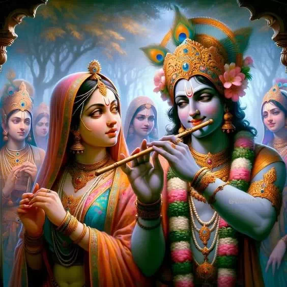 Romantic Radha Krishna Love DP