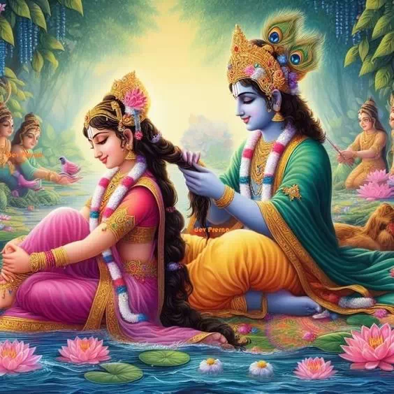 Cute Radha Krishna WhatsApp DP