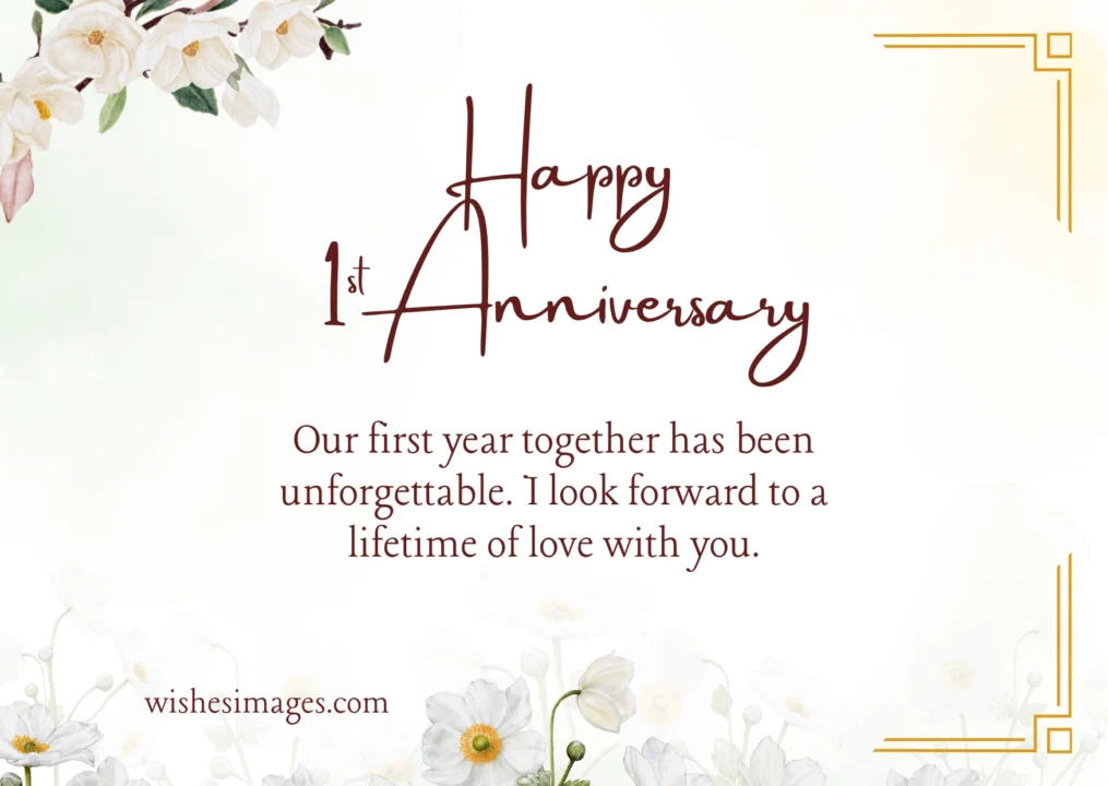Happy 1st Anniversary Wishes for Husband