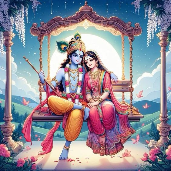 Romantic Radha Krishna DP for WhatsApp