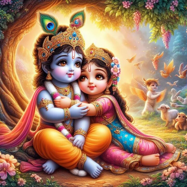 Romantic Radha Krishna DP for WhatsApp