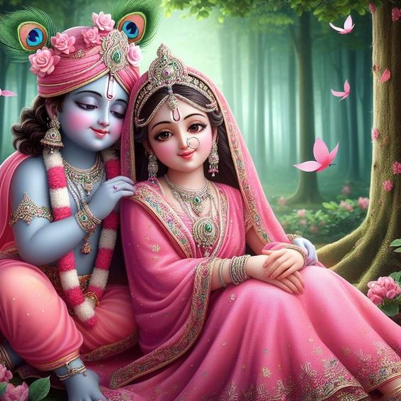 Romantic Radha Krishna DP for WhatsApp