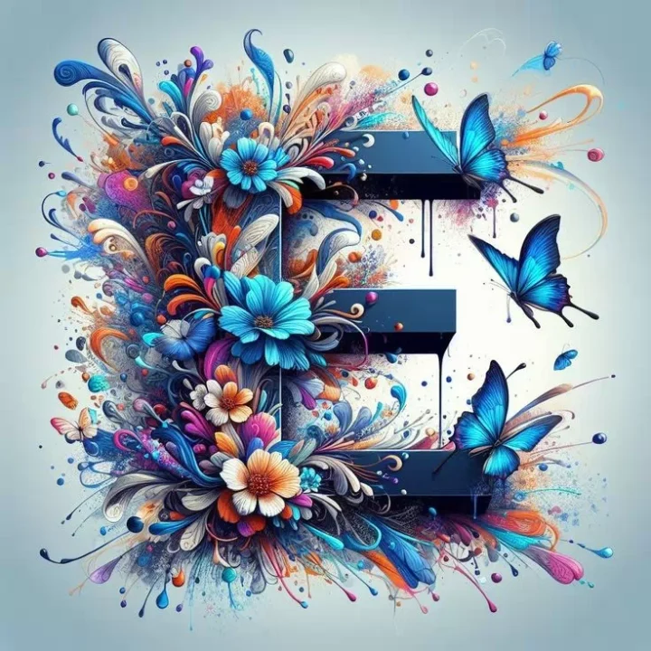 Stylish E Letter DP Images for WhatsApp